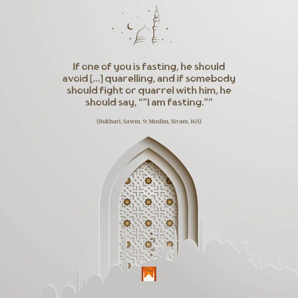 If one of youis fasting