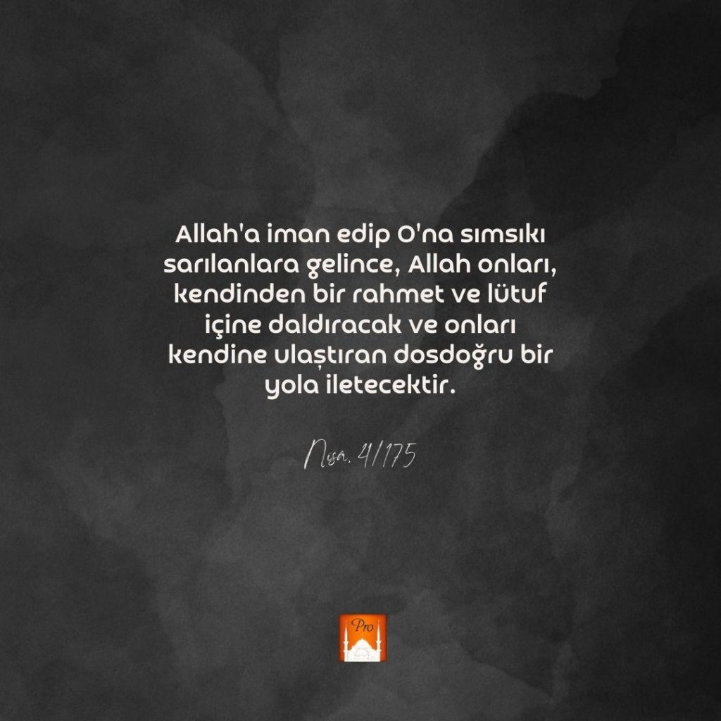 Allah'a iman edip O'na sımsıkı