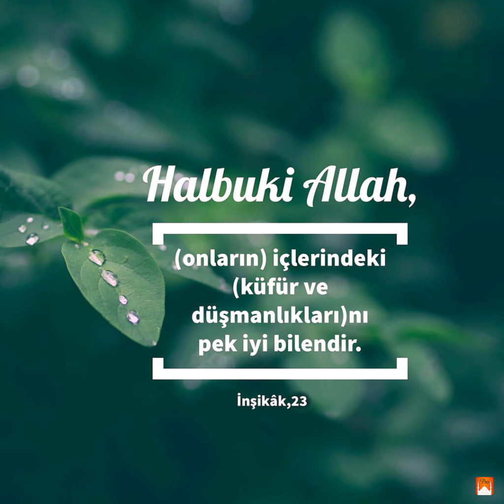 “Halbuki Allah