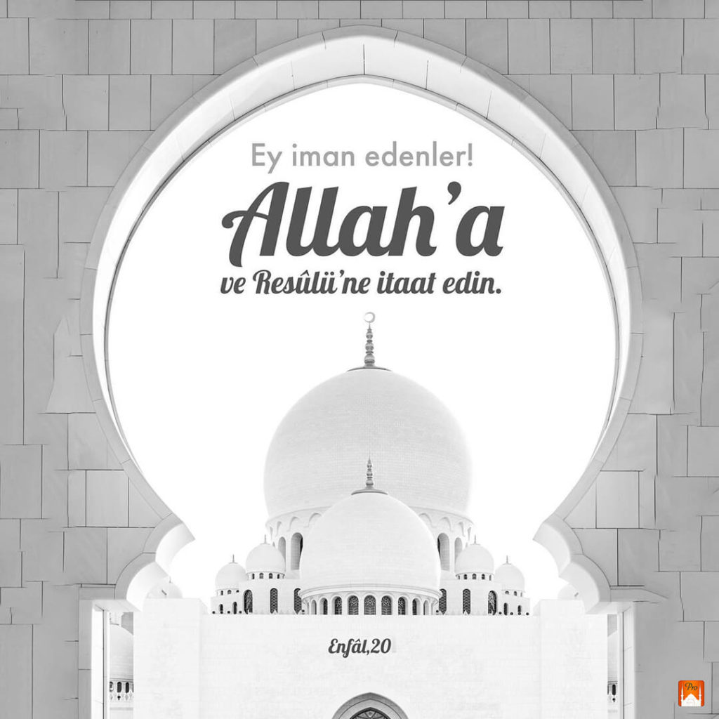 < Eyiman edenler! A Allah'a ve Resülü'ne itaat edin.