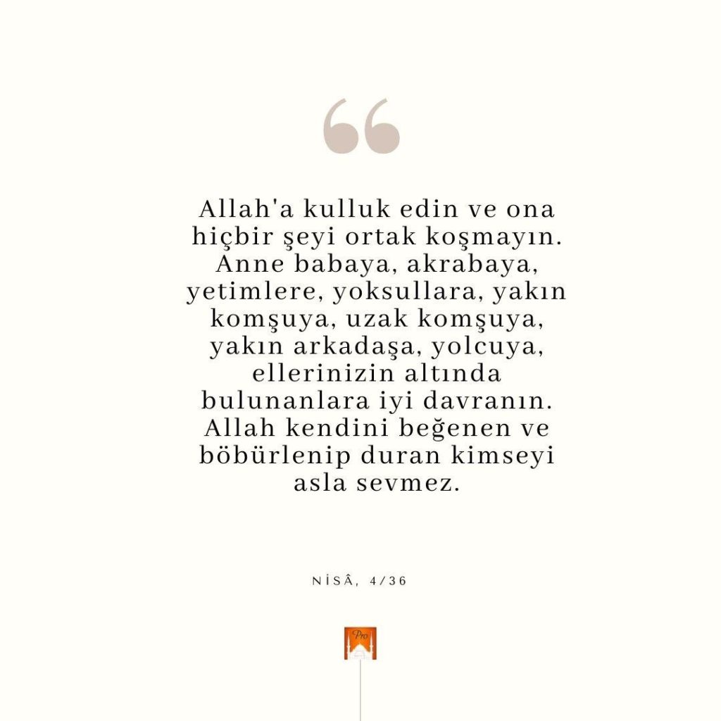 Allah'a kulluk edin ve ona