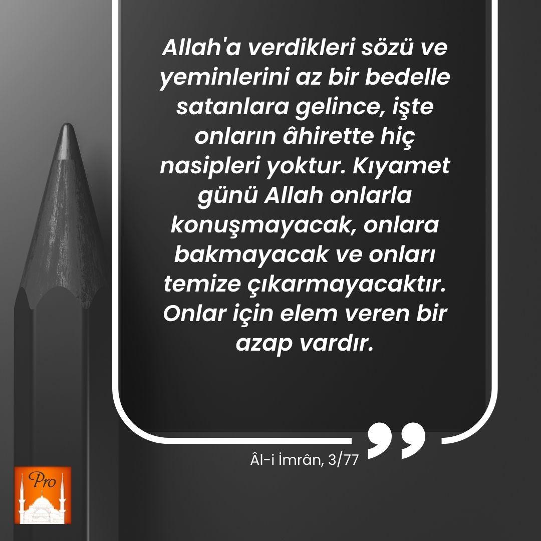 Allah'a verdikleri sözü ve